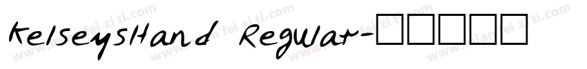 KelseysHand Regular字体转换